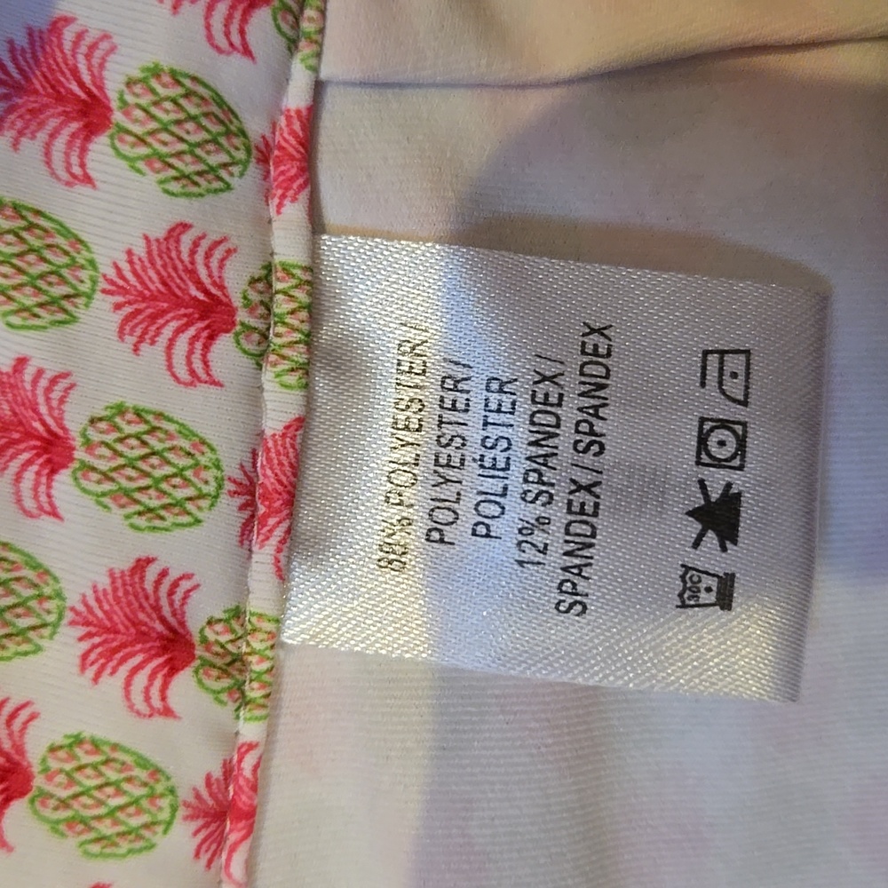 Fairway & Greene Pink/Green Pineapple Leisure/Active/Golf Skort - Picture 8 of 10